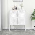 thumbnail image 1 of vidaXL Highboard White 80x35x100 cm Steel, 1 of 5