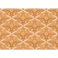thumbnail image 1 of Ahgly Tapis Rectangulaire Lavable en Machine Intérieur Transitionnel Jaune Orange, 7 Pieds x 10 Pieds, 1 of 7
