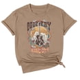 thumbnail image 4 of LUOGENLI T-shirts pour Femme pour Femmes T-Shirt Décontracté Imprimé à Col Rond Uni à Manches Courtes T-Shirt T-shirts pour Femmes T-Shirt Graphique Drôle Saint-Valentin Kaki m, 4 of 4