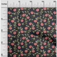thumbnail image 2 of oneOone Tissu Popeline de Coton Rouge Floral Rétro Projets d'Artisanat Décor Tissu Imprimé au Mètre 42 Pouces de Large, 2 of 5