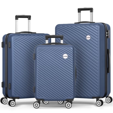 Sunbee Ensemble de 3 Pcs de Bagages ABS Coque Rigide Cadenas TSA Léger Durable Roues Pivotantes Valise