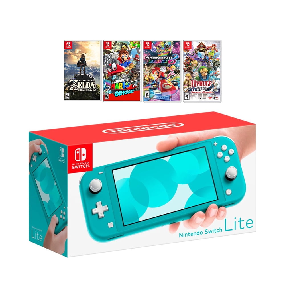 New Nintendo Switch Lite Yellow Console Bundle with 4 Games: The