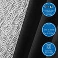thumbnail image 4 of Mainstays Metallic Blackout Window Curtains Panel Set, Green Sage, 27.5" W x 84" L, 4 of 7