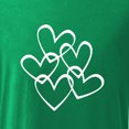 thumbnail image 2 of T-shirt Décontracté à Manches Courtes Imprimé Amour Blanc pour la Saint-Valentin, 2 of 5