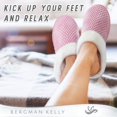 thumbnail image 3 of Bergman Kelly Womens Éraflures Sabot Corail Molleton Mémoire Mousse Pantoufles Chaussures de Maison Intérieur / Extérieur, Collection de Bulles, 3 of 7