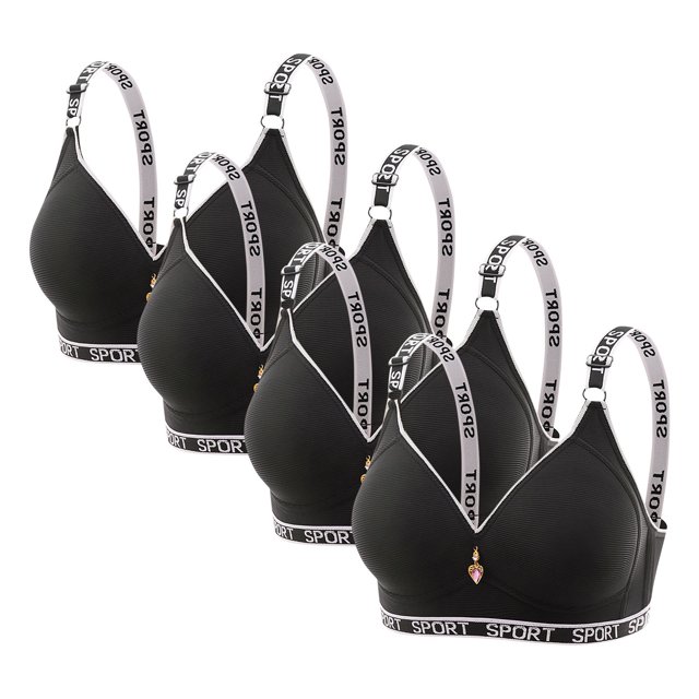 4PC Women's Everyday Bralette - Snug & Firmer Support Bra | Curvy Look Enhancer, Fully Stretchable & Shape-Retaining for All Ages