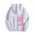 thumbnail image 4 of RKSTN Sweat à Capuche pour Femmes Imprimé Lettre Ample Décontracté Mode Sweat à Capuche Manches Longues, Tenues d'Automne, 4 of 5
