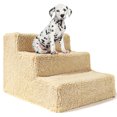 thumbnail image 3 of Lubelski Small Pet Cats Dogs 3 Steps Stair Ramp Sofa Anti-slip Climbing Ladder with Cover, 3 of 7