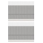 Uxcell 50 Pack Retractable Ballpoint Pen Refills, 1.0 mm Black Ink Medium Point Refill for Gel Liquid Gel Pen