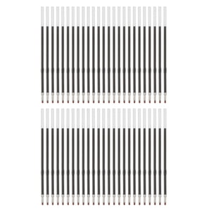 Uxcell 50 Rétractable de rétractation de stylo à bille, 1.0 mm Noir Encre Moyen Point Recharge pour Gel liquide Gel Pen