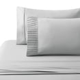 thumbnail image 3 of Marina Decoration Ultra Soft Silky Deep Pocket Solid Rayon from Bamboo Bedding All Season Sheet Set, Silver Color, 3 of 7