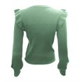 thumbnail image 4 of MESSUEN Chandail à Col Rond pour Femmes Hauts à Volants pour Femmes Chandails à Enfiler Hauts Mode pour Femmes Hauts d'Été pour Femmes T-Shirts Chemisiers pour Femmes Décontractés d'Été Vert TG, 4 of 5