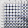 thumbnail image 2 of oneOone Viscose Jersey Medium Blue Fabric Geometric Craft Projects Decor Fabric Printed By The Yard 60 Inch Wide, 2 of 4