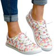 thumbnail image 3 of Kcodviy Chaussures pour Femmes Florales Décontractées Chaussures pour Femmes Décontractées à Enfiler Chaussures Larges Semelles Plates Souples Chaussures à Lacets pour Femmes Décontractées Semelles Confortables Chaussures Décontractées, 3 of 8
