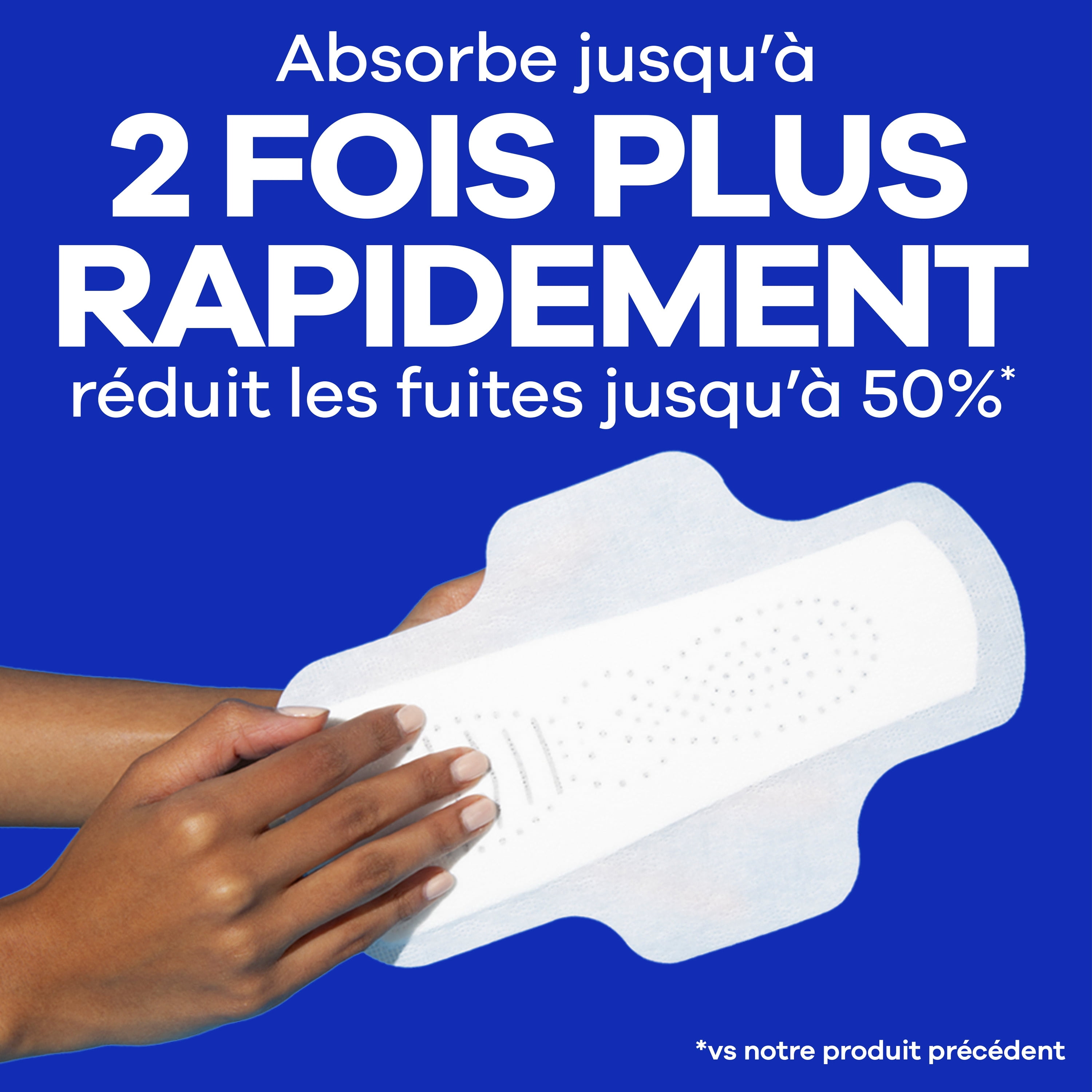 Serviettes Always Infini FlexFoam pour femmes, taille 4, de nuit, avec ailes, sans parfum, 38 serviettes