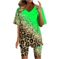 thumbnail image 1 of Ensembles Deux Pièces pour Femmes Été Mode Décontractée Manches Courtes Col en V Haut Ensemble Short Été Ensembles Deux Pièces pour Femmes 2023 en Liquidation, 1 of 3