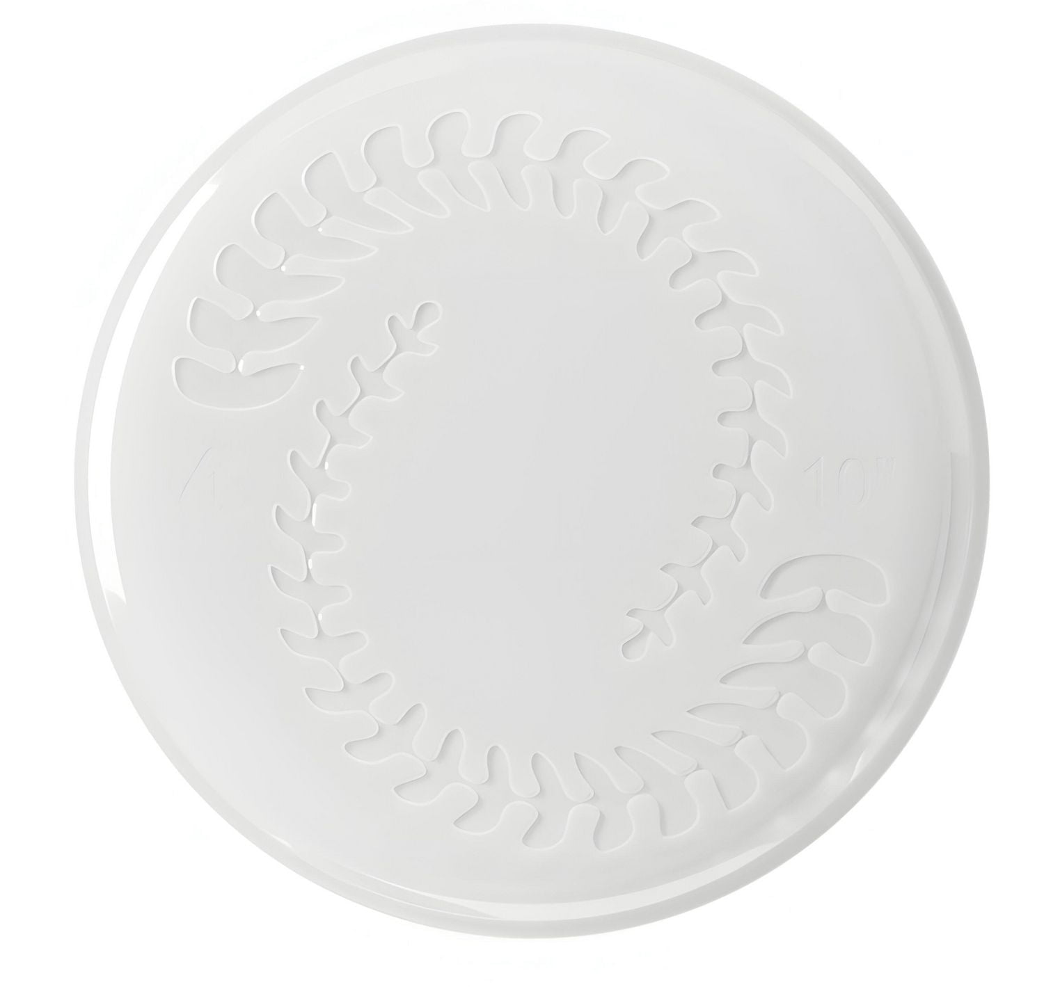 Soucoupe transparente légère MAINSTAYS de 25 cm (10 pouces) - Pièce unique - Plateau rond en plastique, idéal pour une utilisation à l'intérieur