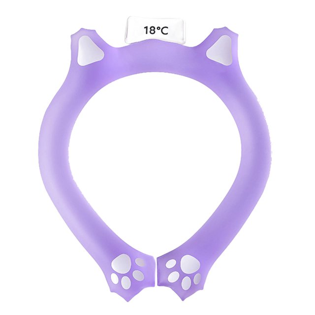 WIFKLSIIPG Anneau de Glace Rafraîchissante pour le Cou, Bloc de Glace pour le Cou, Tube de Cou Réutilisable, Refroidisseur de Cou Portable, Produits pour le Corps pour Intérieur Extérieur Été Temps Chaud 18°C(64.4°F)Cristallisation200ml Exercice pour Rafraîchir la Plage