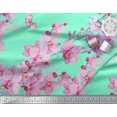 thumbnail image 3 of Soimoi Poly Georgette Fabric Bird & Orchids Flower Print Sewing Fabric Yard 42 Inch Wide, 3 of 3