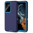 thumbnail image 1 of Supershield Defender Case for Samsung Galaxy S22 Ultra 5G, Galaxy S22 Ultra 5G Phone Case Heavy Duty Shockproof Dustproof 3 in 1 Rugged Protective Bumper Cover - DBlue, 1 of 3