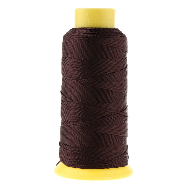 veasfak 200Meters Bonded Nylon Thread for Stitching Clothes Craft Tent Coffee