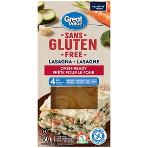 Great Value Gluten-Free Oven-Ready Lasagna