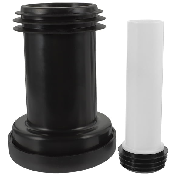 SHISUYAN Plumbing Installation 2Pcs Straight PVC Pipe for Odor Prevention and Anti Blockage