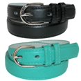 thumbnail image 1 of CTM® Ceinture Habillée en Cuir de Base pour Enfant (Lot de 2 Couleurs), 1 of 3