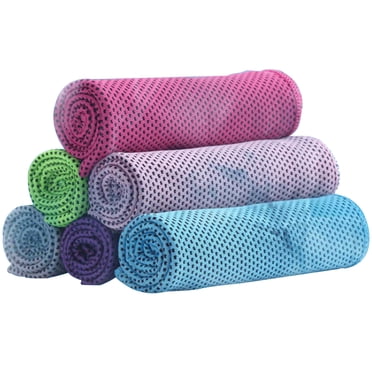 Serviette Rafraîchissante pour un Refroidissement Instantané, Serviettes Rafraîchissantes Douces et Respirantes pour Temps Chaud, Serviettes Rafraîchissantes pour le Cou et le Visage, Serviette Fraîche pour le Gym, l'Entraînement, le Voyage, les Sports, le Yoga et la Mise en Forme