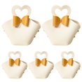 thumbnail image 1 of CSChome Gift Bag 5Pcs Convenient Colorful Mini Handbag Faux Leather Gift Bag for Parties Weddings Decoration, 1 of 7