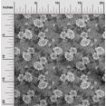 thumbnail image 2 of oneOone Velvet Gray Fabric Floral Retro Sewing Craft Projects Fabric Prints By Yard 58 Inch Wide, 2 of 5