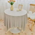 thumbnail image 1 of RYRDWP 60%Cotton,40%Linen Tablecloths With Fringe For Small Tables, 55x55 Inch Linen Sqaure Table Cloth For Wedding, Party, Indoor,Outdoor, Machine Washable, 1 of 8