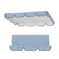 thumbnail image 2 of Outdoor Swing Canopy Replacement Cover - Heavy Duty Waterproof & Windproof 3-Seater Top Cover for Patio Swing Chairs - UV Protection Rip-Proof Garden Swing Cover 98"x 73"x 7" for Backyard, Porch, 2 of 9