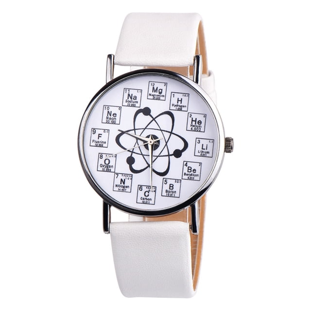 Montre Analogique à Quartz en Cuir Décontractée pour Femmes Fancy Chemical