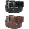 thumbnail image 1 of CTM® Kid's Leather Two Hole Jean Belt (Pack of 2 Colors), 1 of 4