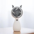 thumbnail image 2 of Handheld Portable Fan Long Endurance Plastic Large Air Volume USB Rechargeable Fan for Home, 2 of 10
