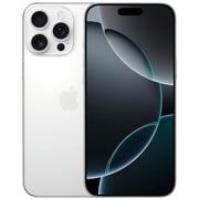 Refurbished Apple iPhone 16 Pro - 128GB – White Titanium – 48MP Rear & 12MP Front Camera - Fully Unlocked Smartphone - Excellent Condition