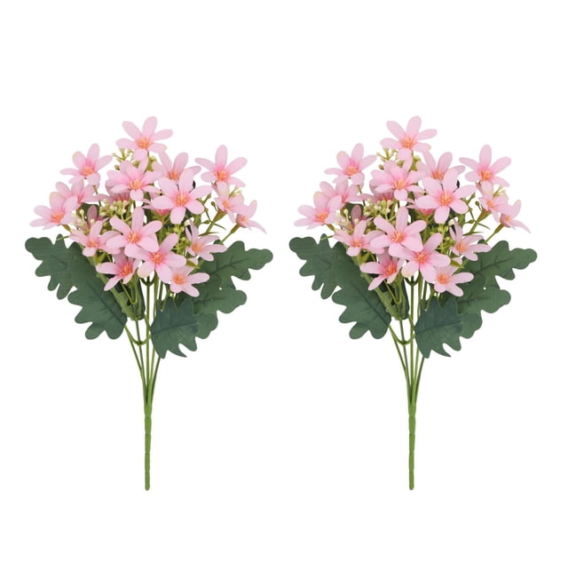 Big Savings! 2PCS Artificial Hydrangea Flower Bouquets for Home Decor, Wedding Table Centerpieces, Realistic Fake Flowers for Desk Vases, Party & Event Decorations Sales Today Clearance!