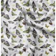 thumbnail image 1 of Soimoi Tissu Poly Georgette Papillons Imprimé Papillon au Mètre 42 Pouces de Large, 1 of 6