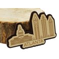 thumbnail image 2 of Printtoo Atlanta Georgia Engraved Wooden Custom Fridge Magnet Souvenir Home Decor, 2 of 5