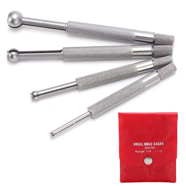 Telescoping Gauge Set, Measuring Range Is 3-13mm Telescopic Gauge Steel Four Different Sizes For Slit For Small Hole For Groove For Woodworking