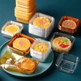 thumbnail image 3 of 100Pcs Various Sizes Food Grade Moon Cake Trays Waterproof Thick Mooncake Packaging Box Container Holder Bakery Supplies Golden XL, 3 of 13
