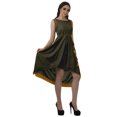 thumbnail image 2 of Moomaya Robes Asymétriques Femmes Décontractées Longues Sans Manches Robes de Soirée, 2 of 4