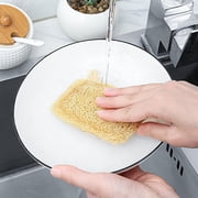 Loofah Dishwashing Sponges Natural Silk Scrubber for Efficient Kitchen Cleaning and Gentle Scrubbing