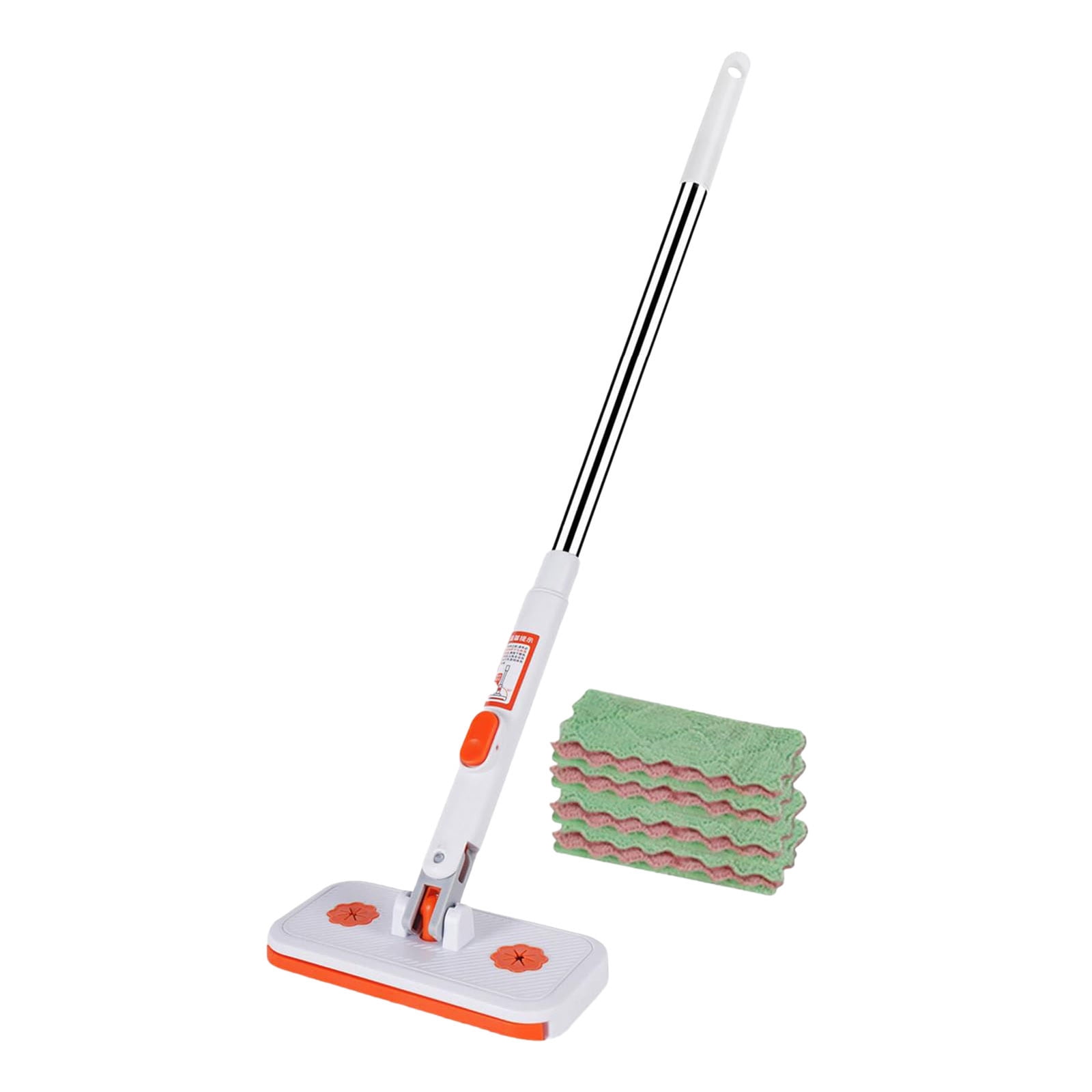 MKHSQHDG Today's Deals Mini Mop Mini Mops No Wash Lazy Mop Dispose Mops with 4 Reusable Cloths Detachable Clip on for Cleaning Floor Window Kitchen Home