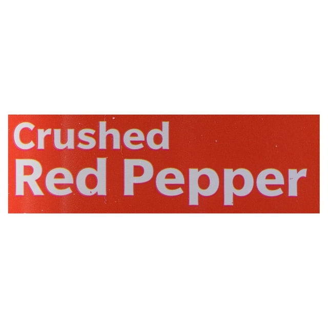 Club House, Crushed Red Pepper 70 Gram label with white text on red background reading 'Crushed Red Pepper', a spice used to add balanced heat and zesty flavour to pizza, pasta, and soups in the spices and seasonings category.