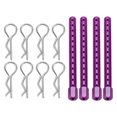thumbnail image 3 of RC Corps de Poteau, Alliage d'Aluminium Facile Installation RC Voiture ShellColumn Remplacer les Accessoires avec R Broches pour Voiture de Contrôle à Distance Violet, 3 of 8