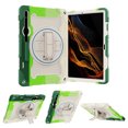 thumbnail image 2 of XYX 3in1 Rotating Stand Case for Samsung Galaxy Tab S7+/Tab S8+ 12.4 inch with Hand/Shoulder Strap, Shockproof Rugged, Colorful Green, 2 of 7