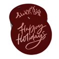 thumbnail image 1 of Inkdotpot Pack Of 50 Real Rose Gold Foil Paper Tags Happy Holiday Favor Hang Tags, 1 of 1