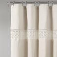 thumbnail image 2 of Dana Lace Shower Curtain Neutral 72X72, 2 of 2